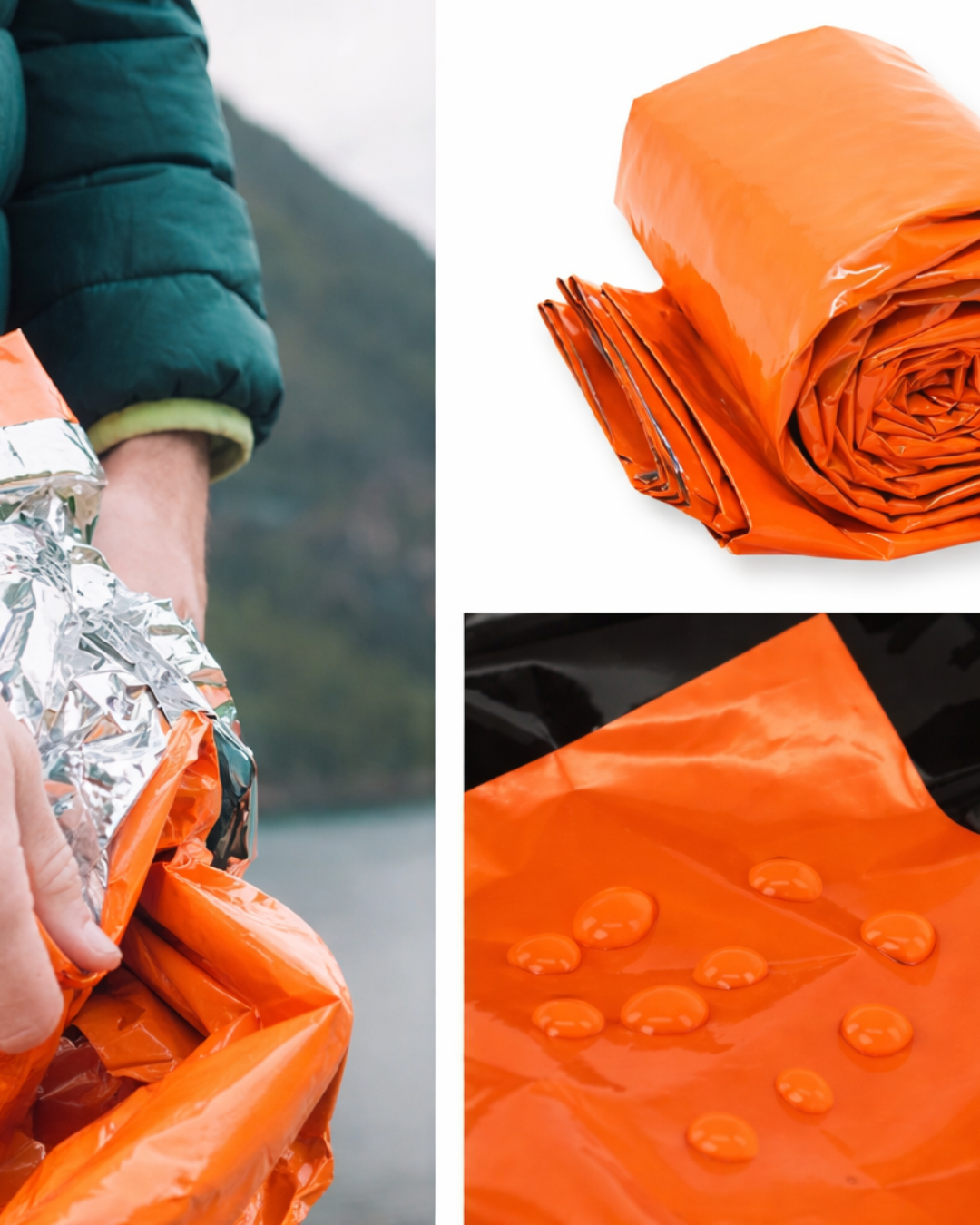 Termisk överlevnadssovsäck för nödsituationer – Lätt värmereflekterande bivackor